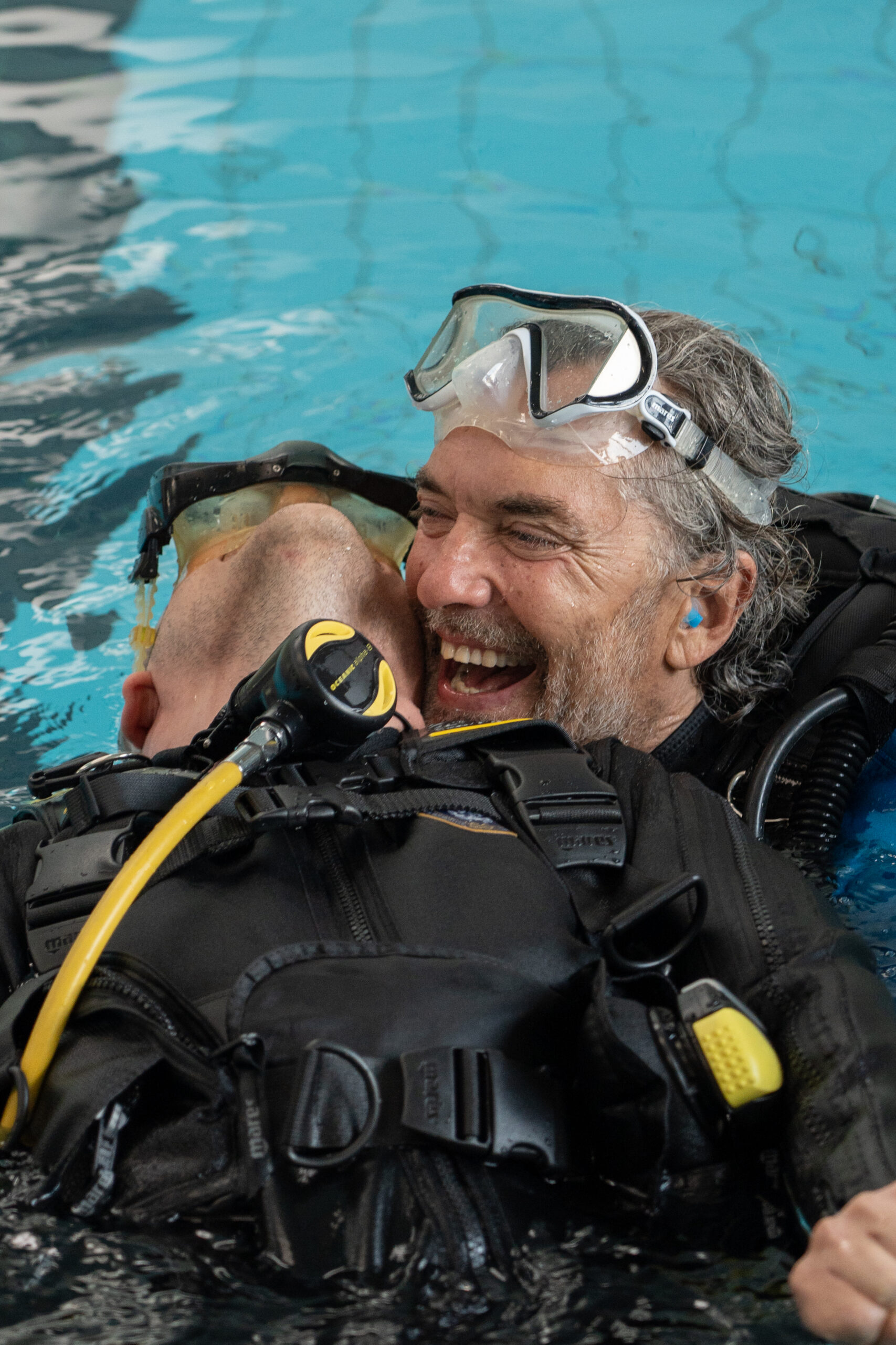 Prima lezione pratica in piscina!