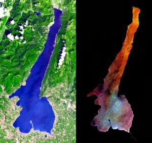 Lago di Garda vista satellitare