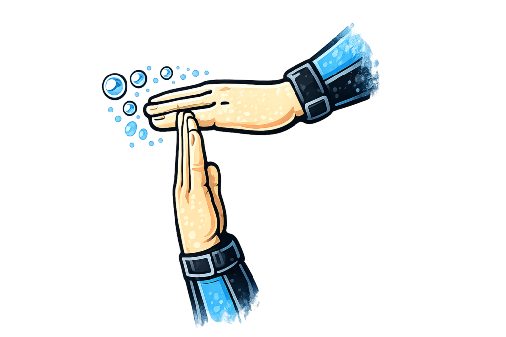 Segnale subacqueo di metà pressione – 100 bar