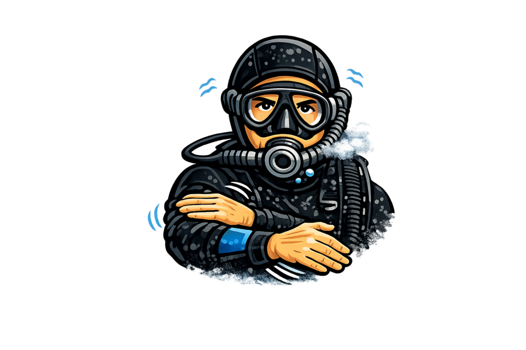 Segnale subacqueo di ho freddo – sensazione di freddo